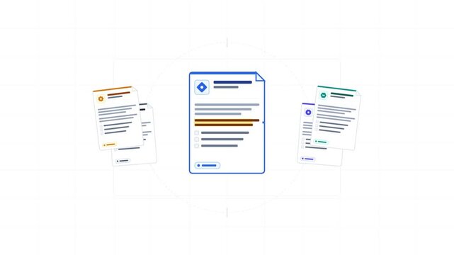 Document Consolidation Animation Process