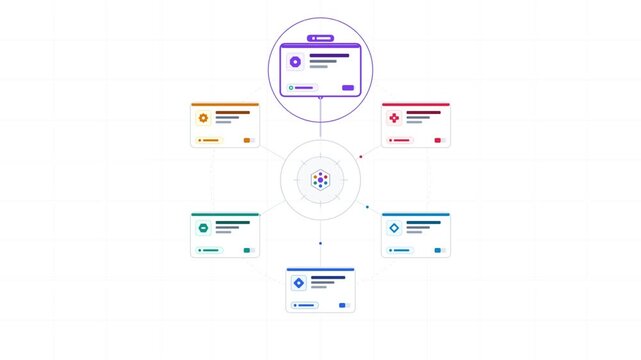Dynamic Animated Infographic Circle Chart