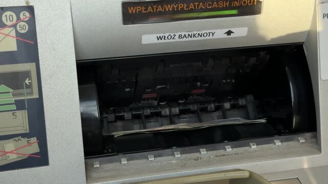 ATM Machine Cash Acceptor Detail View