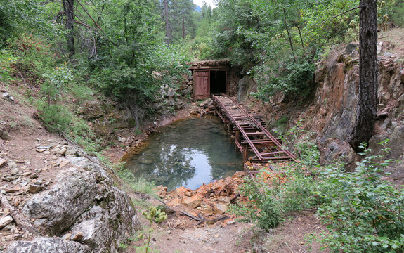 An old lead-zinc mine in Rudozem. Rhodope Mountains