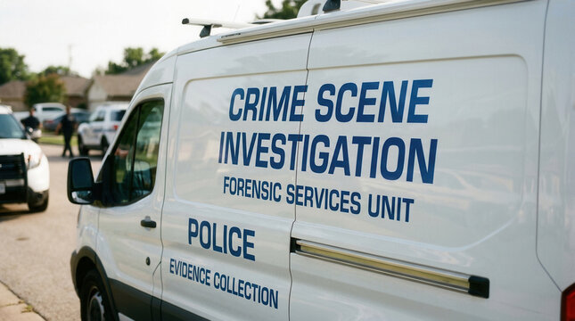 Crime Scene Investigation Forensic Services Police Van