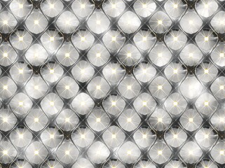 Obraz premium Silver quilted metallic texture with shine
