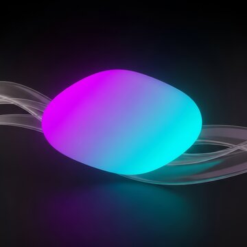 A sleek digital background featuring radiant purple and cyan gradients with soft transparent ripple bands flowing across a dark canvas, wave, purple, texture