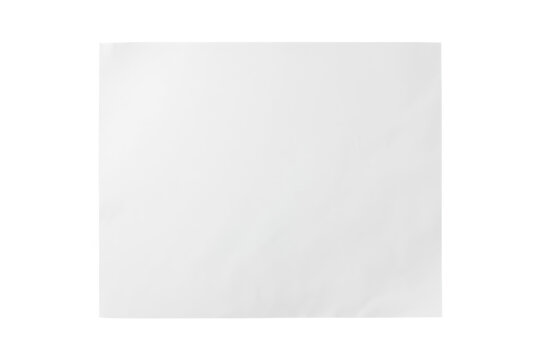 Plain white paper texture presented as a transparent cutout