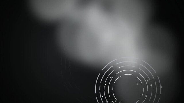Radar HUD circular lines seamless loop motion background