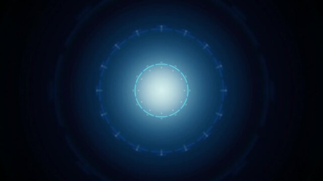 Futuristic HUD ring glowing target pulsing seamless loop background