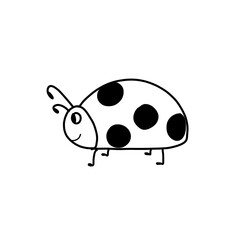 Doodle art of a ladybug on transparent background © Anggun