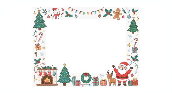 isolated white background, creative border frame design empty space for your work, framework, text frame, picture frame, illustration
