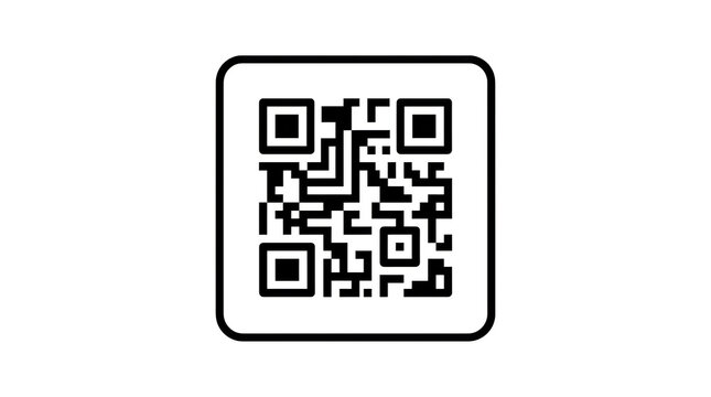 Qr code on smartphone screen