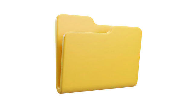 Yellow folder icon with open tab