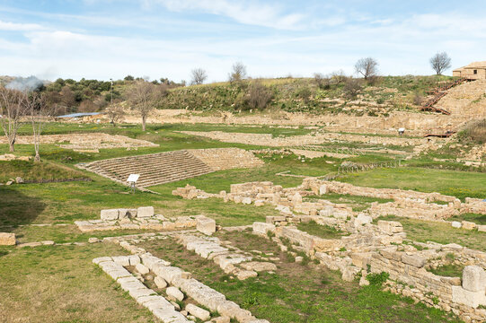 Natural Landscapes of The Archaeological Park of Morgantina (The Agora) in Enna Province, Sicily, Italy. (Part I)