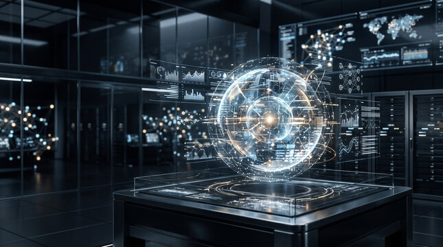 Futuristic Big Data Analytics Technology with AI, Predictive Analytics and Digital Data Visualization