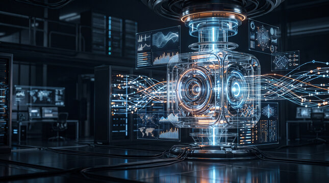 Futuristic Big Data Analytics Technology with AI, Predictive Analytics and Digital Data Visualization