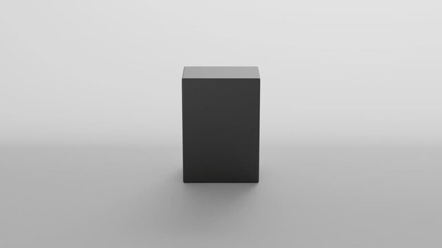 Generic product packaging box 360 rotating turntable loop mockup