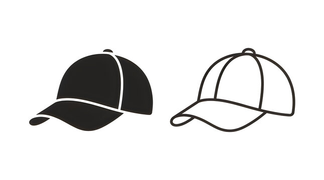 Two baseball caps with different styles
