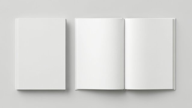 Blank book mockup