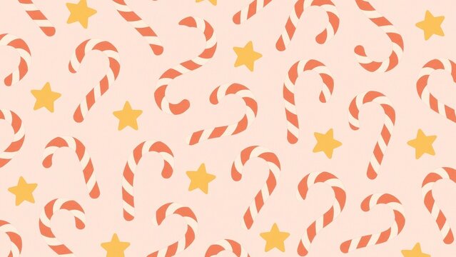 Festive candy cane pattern