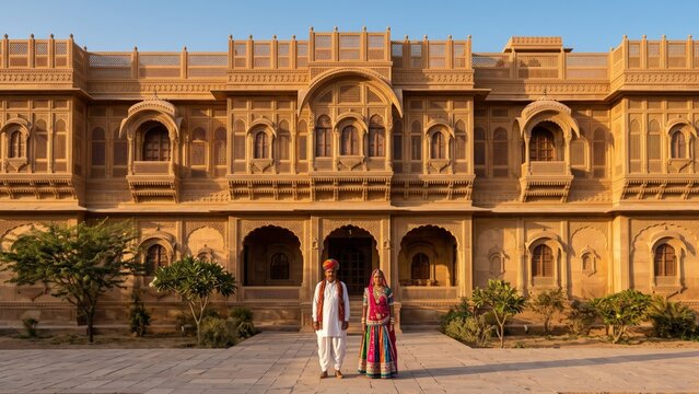 Traditional Marwar Haveli Architecture in Rajasthan
