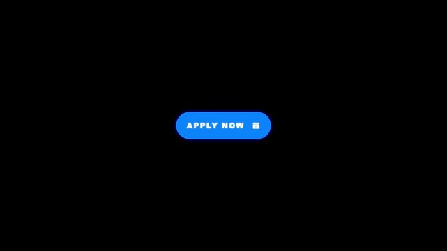 Apply Now Blue Button Animation with Call to Action on Black Background