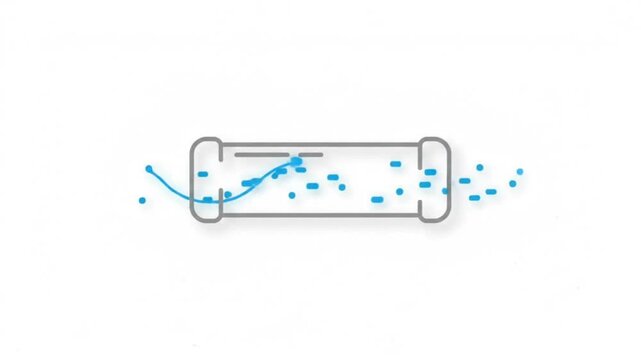 High Speed Bandwidth Pipe Data Flow and Network Throughput Animation