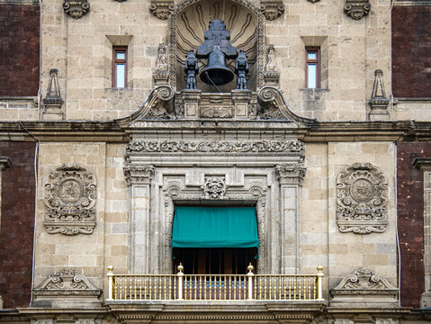 Architectural Facade Details: Colonial Elegance and Art Nouveau