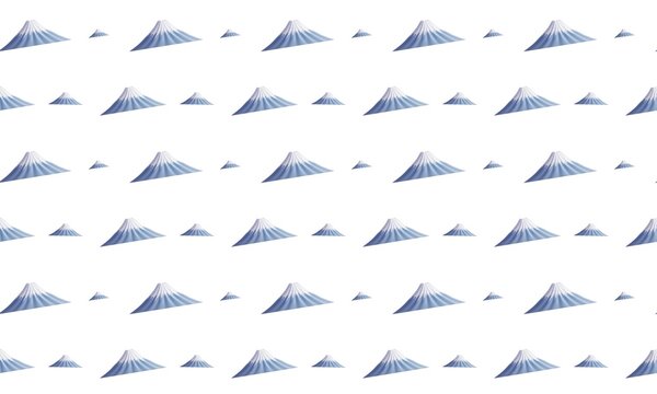 Abstract geometric pattern with blue and purple triangles on a white background.