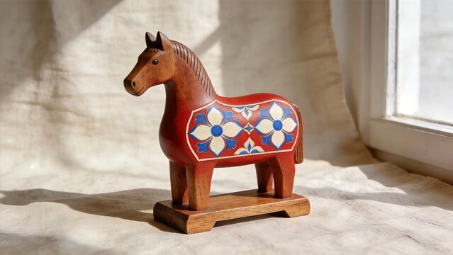 Scandinavian Craft Swedish Dala Horse Figurine
