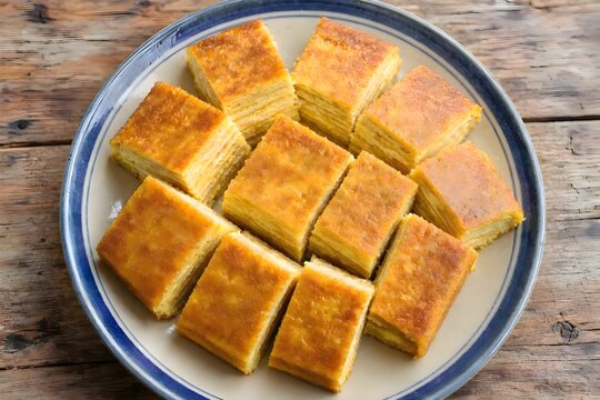 Traditional Maksuba Layered Egg Cake from Palembang