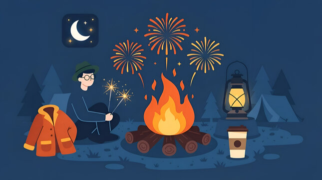 Guy Fawkes Night Bonfire Night Vector Illustration Collection