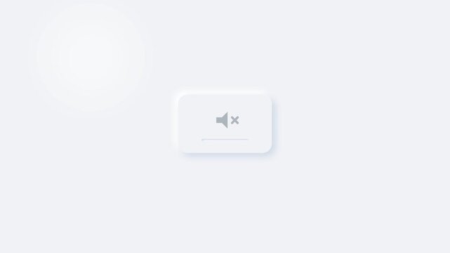 White neumorphic mute buttons grid on a minimalist clean interface