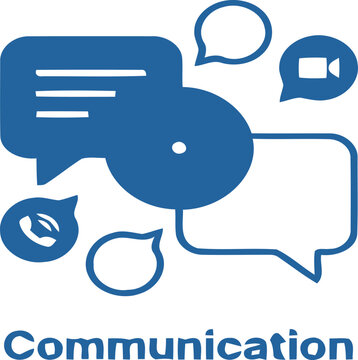 Business Communication and Team Messaging Icon Set