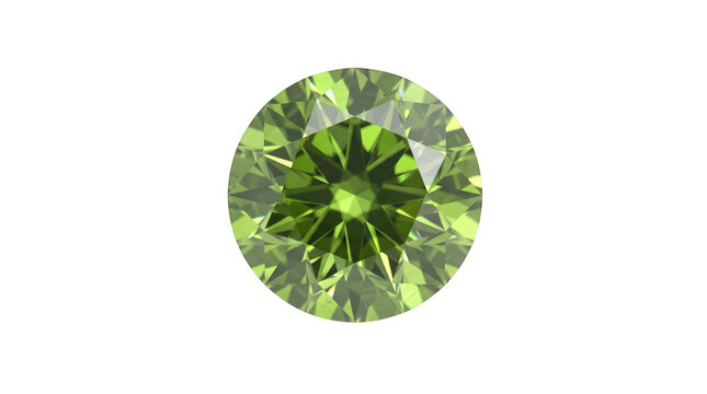 Close-up of a green gemstone or crystal