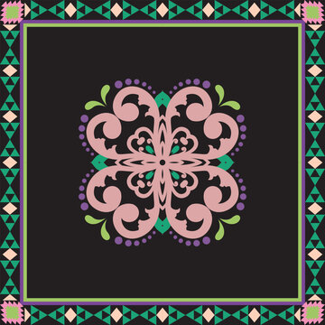 Geometric ethnic oriental design concept Seamless pattern with intricate tribal ornament, vector pattern. Design for: fabric, rug, fashion, decor. I drew this by myself, it&rsquo;s not AI generated