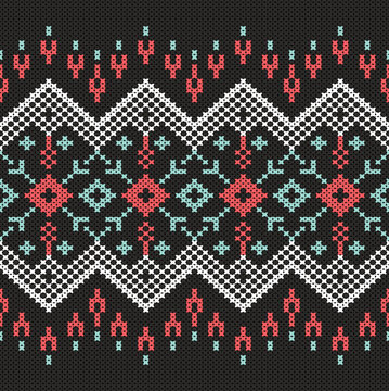 Cotton Argyle Knit Vector concept: Cozy geometric knit texture seamless pattern, soft rhombus pattern. Design for: fabric, rug, fashion, decor. I drew this by myself, it&rsquo;s not AI generated
