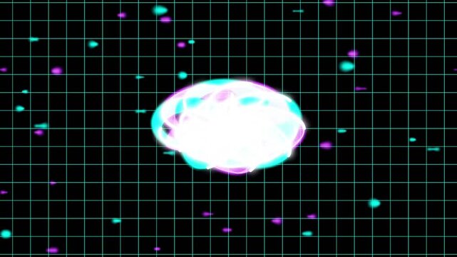 Abstract Quantum Infinity Loop Matrix Seamless Motion Loop 4K