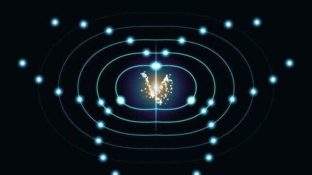 Abstract Quantum Magnetic Dipole Field Seamless Motion Loop 4K