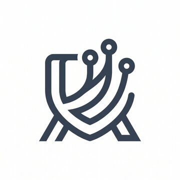 Cybersecurity shield logo with digital circuit lines, modern tech security icon, abstract data protection symbol for network safety and software encryption