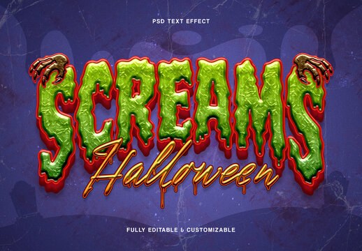 Horror Halloween Text Effect