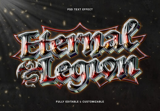 Metallic Fantasy Text Effect