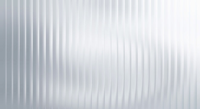 Vertical white stripes with soft shadows and gradient light effects