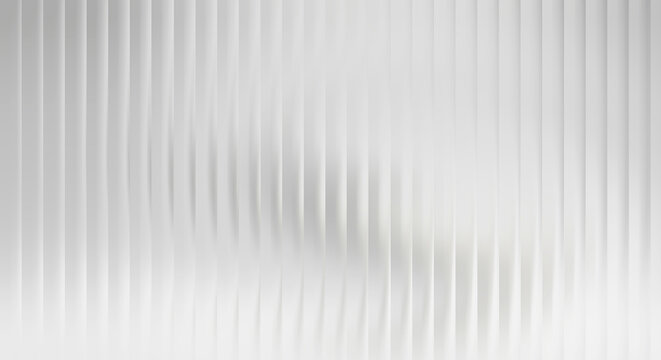 White vertical ribbed texture with soft gradient shadow pattern