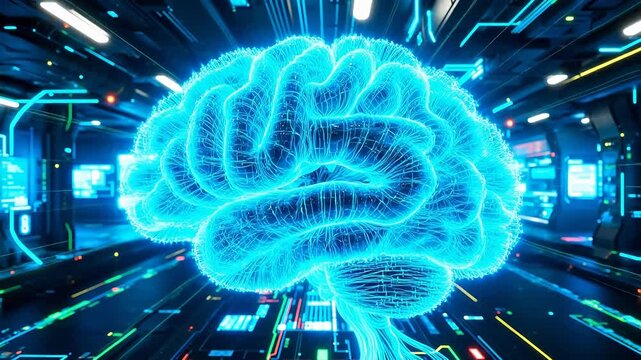 Digital Consciousness: Abstract Brainwave Visualization