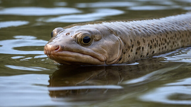close up of a lungfish