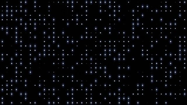 Abstract glowing star grid sparkling dot light animation background loop