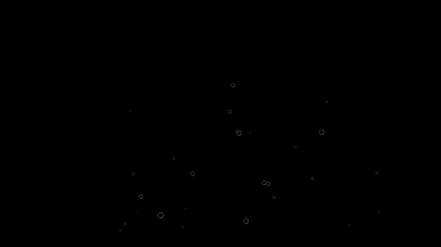 Soap bubbles animation on green screen background, Water bubble raising, Bubbles raising on green screen. Rising bubbles on green screen background chroma key alpha channel. 4k