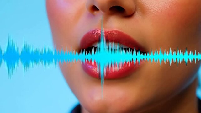 Lip-Synced Visual Audio: Voice Waveform Parallel to Speaker