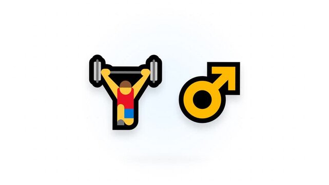 barbell workout illustration video