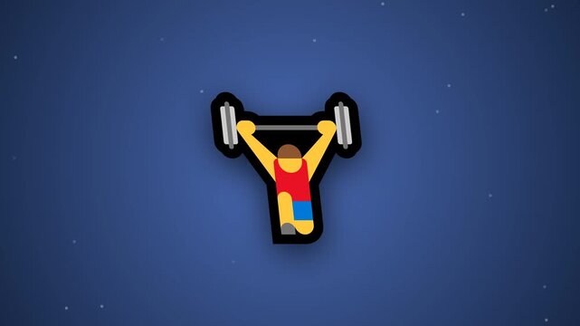barbell workout illustration video