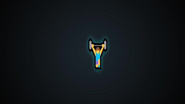 barbell workout illustration video