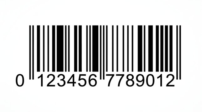 Product barcode and EAN number for retail packaging and inventory control
